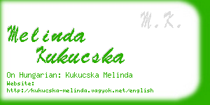 melinda kukucska business card